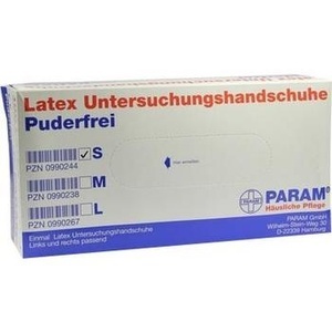 HANDSCHUHE Einmal Latex puderfrei S