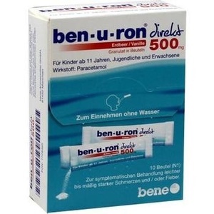 BEN-U-RON direkt 500 mg Granulat Erdbeer/Vanille