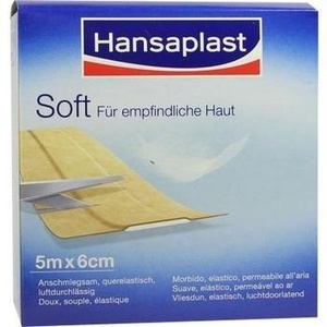 HANSAPLAST Soft Pflaster 6 cmx5 m Rolle