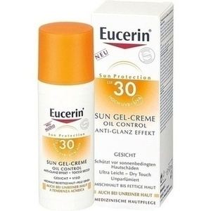 EUCERIN Sun Gel-Creme Oil Contr.Anti-Gl.Eff.LSF 30